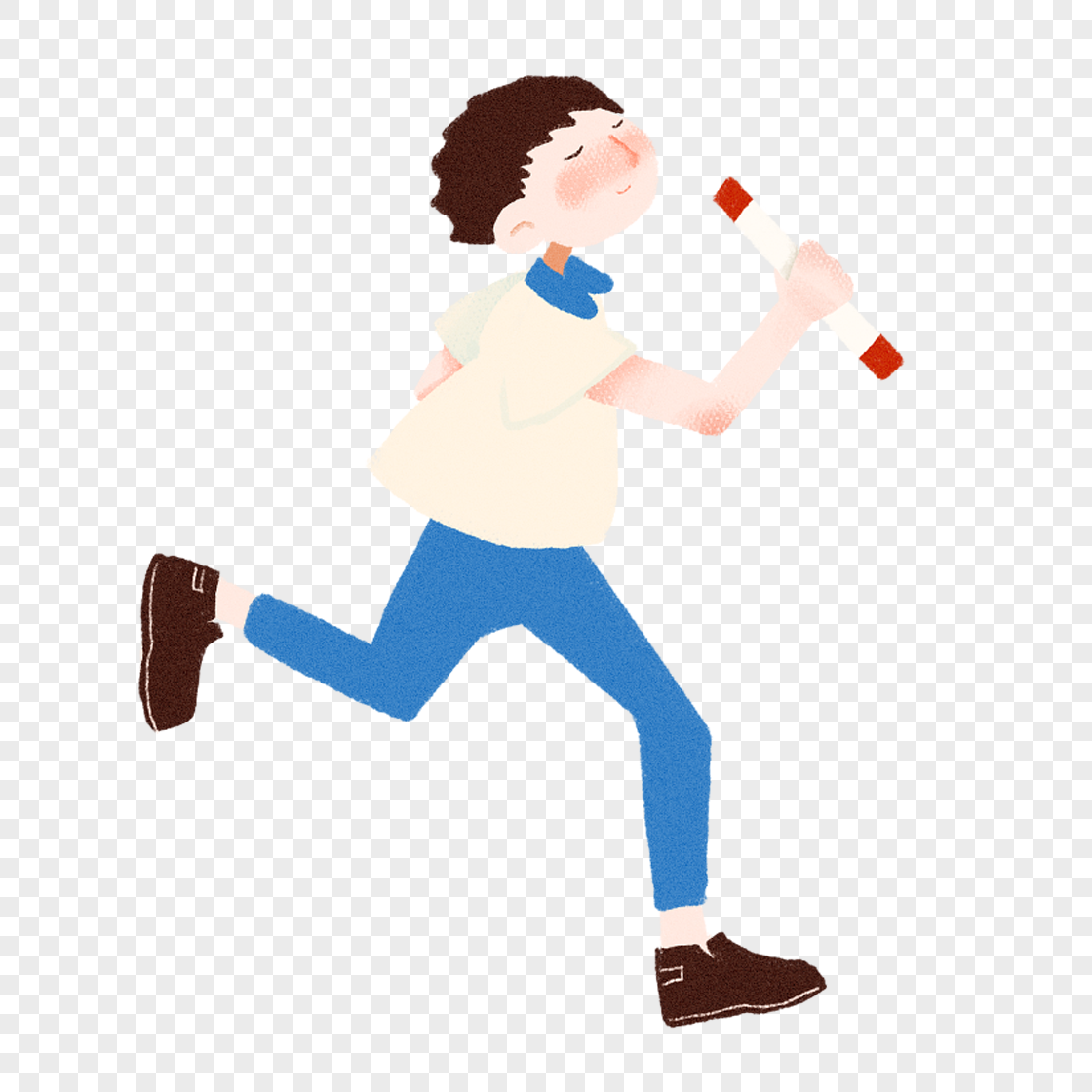 接力跑的男孩