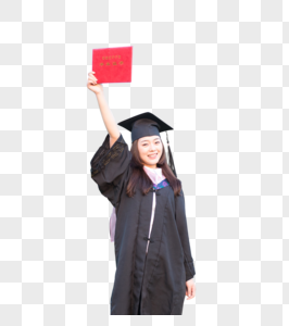 穿着学士服开心毕业的大学生图片图片