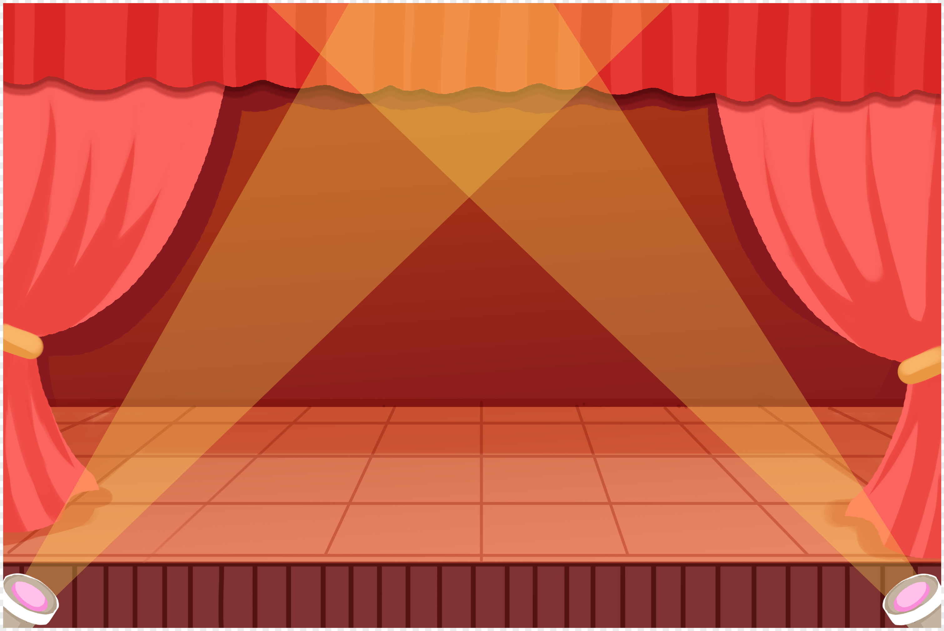 手绘演出舞台