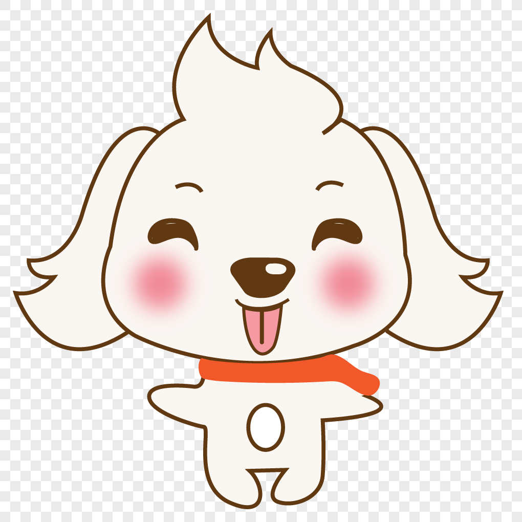 吐舌头的小狗