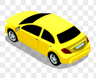 黄色的汽车图片