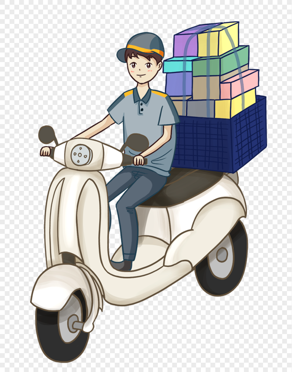 手绘/卡通元素 送货员.png