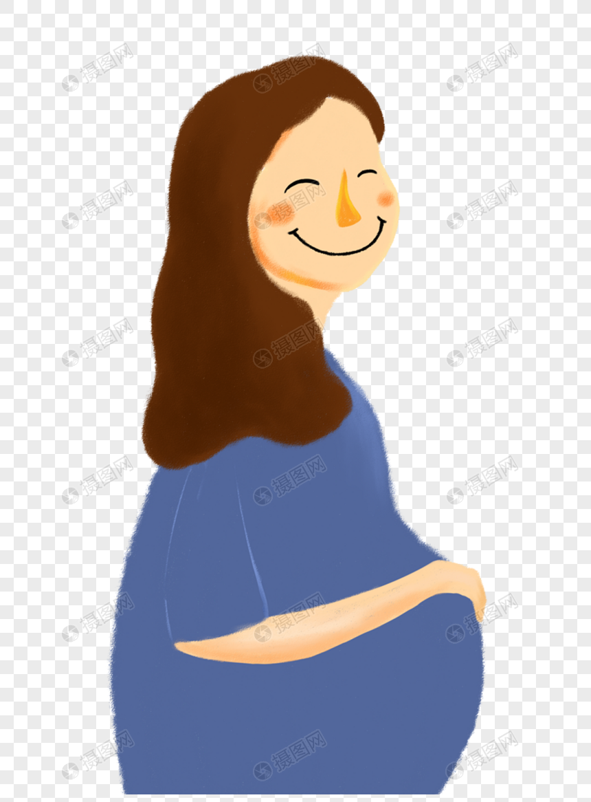 怀孕的女人元素素材PNG格式_设计素材免费下载_VRF高清图片400237365