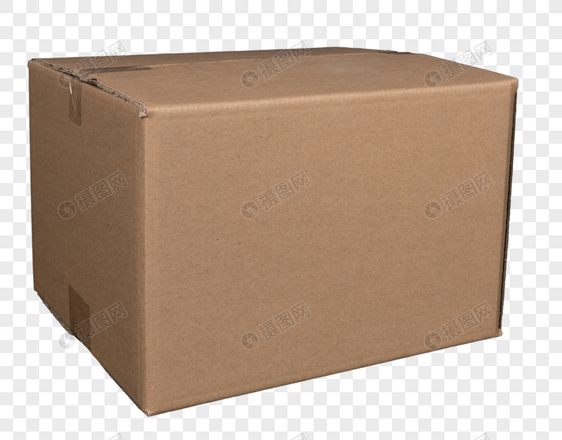 瓦楞纸 包装箱  免抠图  元素图片