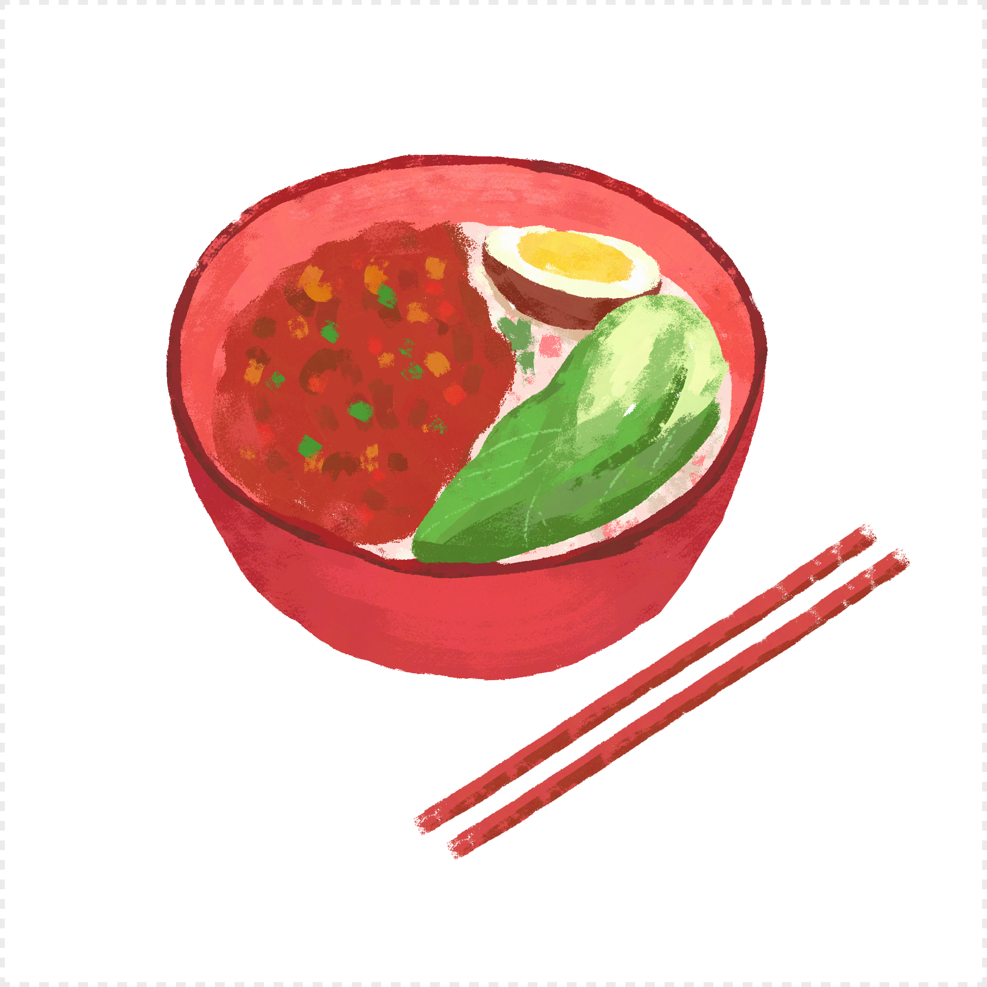 图片 素材 手绘/卡通元素 台湾卤肉饭.