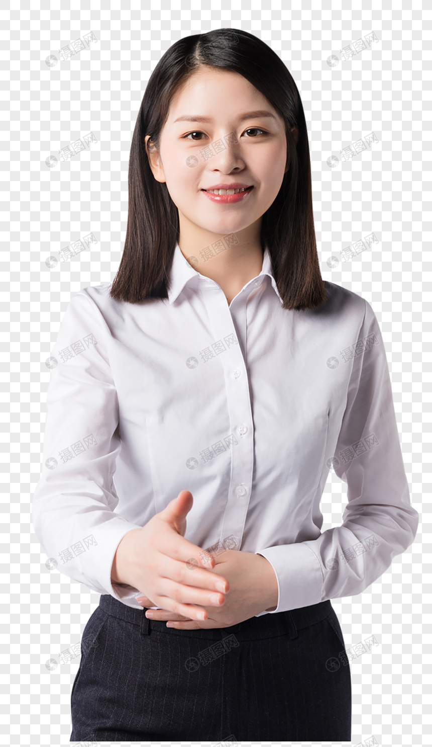 商务职场女性握手动作图片