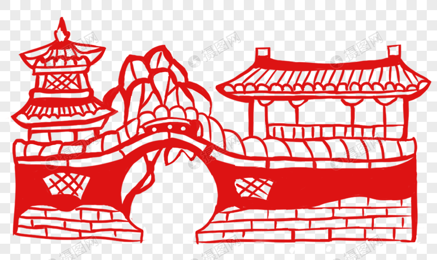 剪纸房子