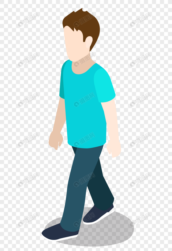 走路的男士