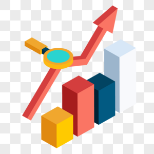 柱状图上升统一价格高清图片