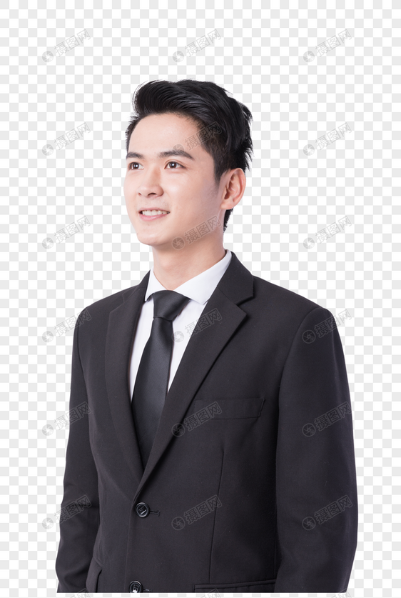 自信的商务男性形象图片