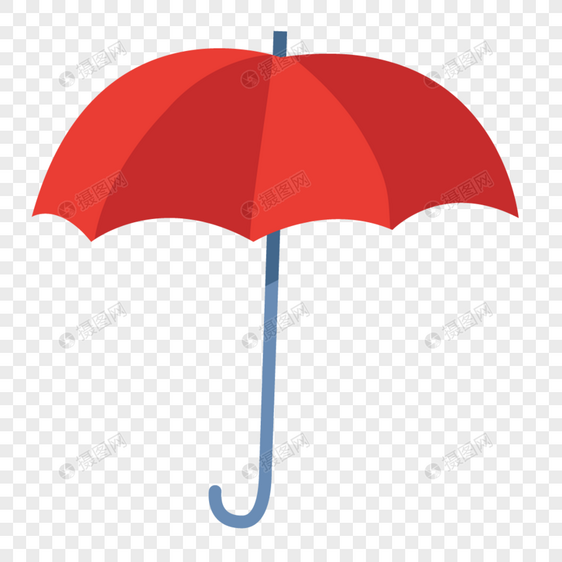 红色的雨伞图片