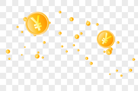 漂浮的金币漂浮汉堡金币高清图片