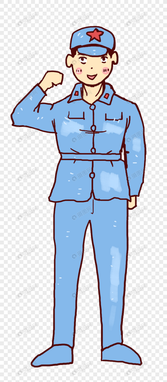宣誓红军男孩