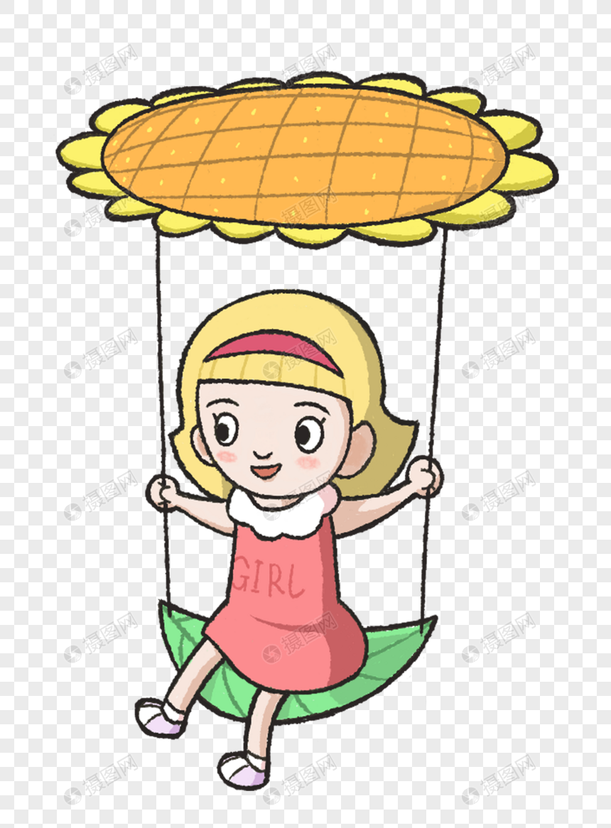 荡秋千的女孩