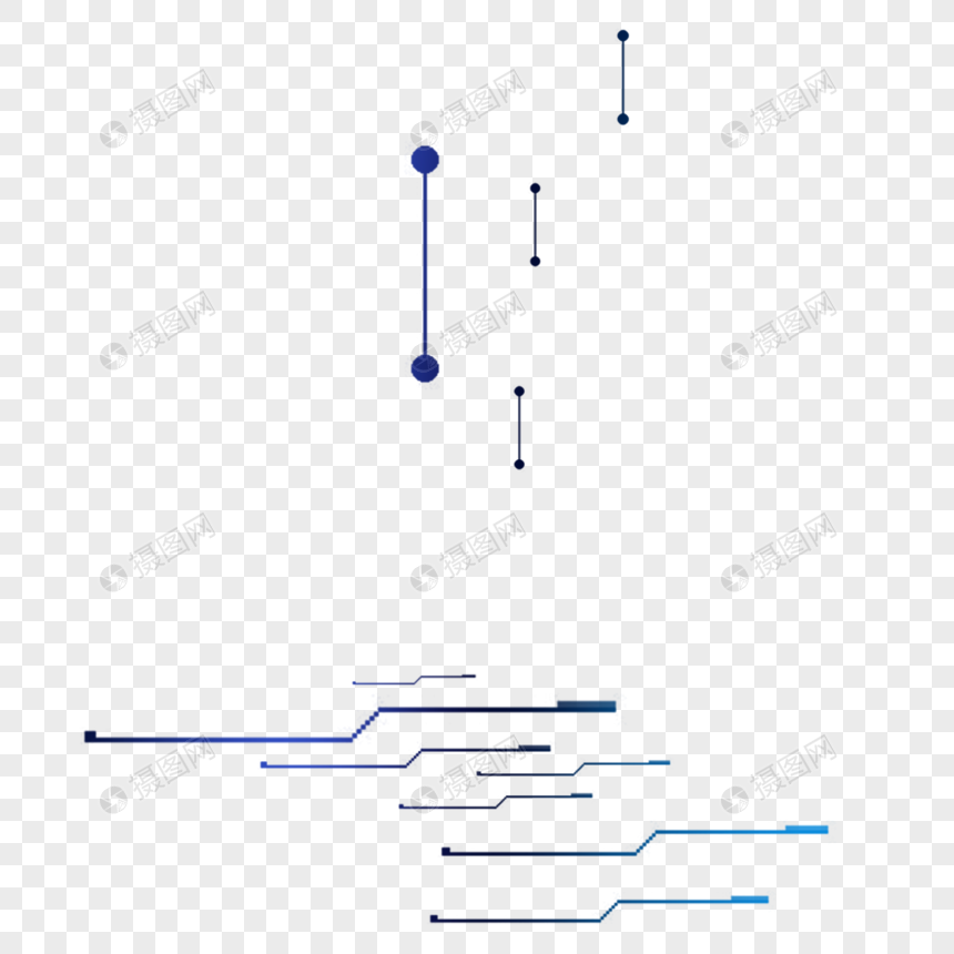 科技电子元件电路光效图片