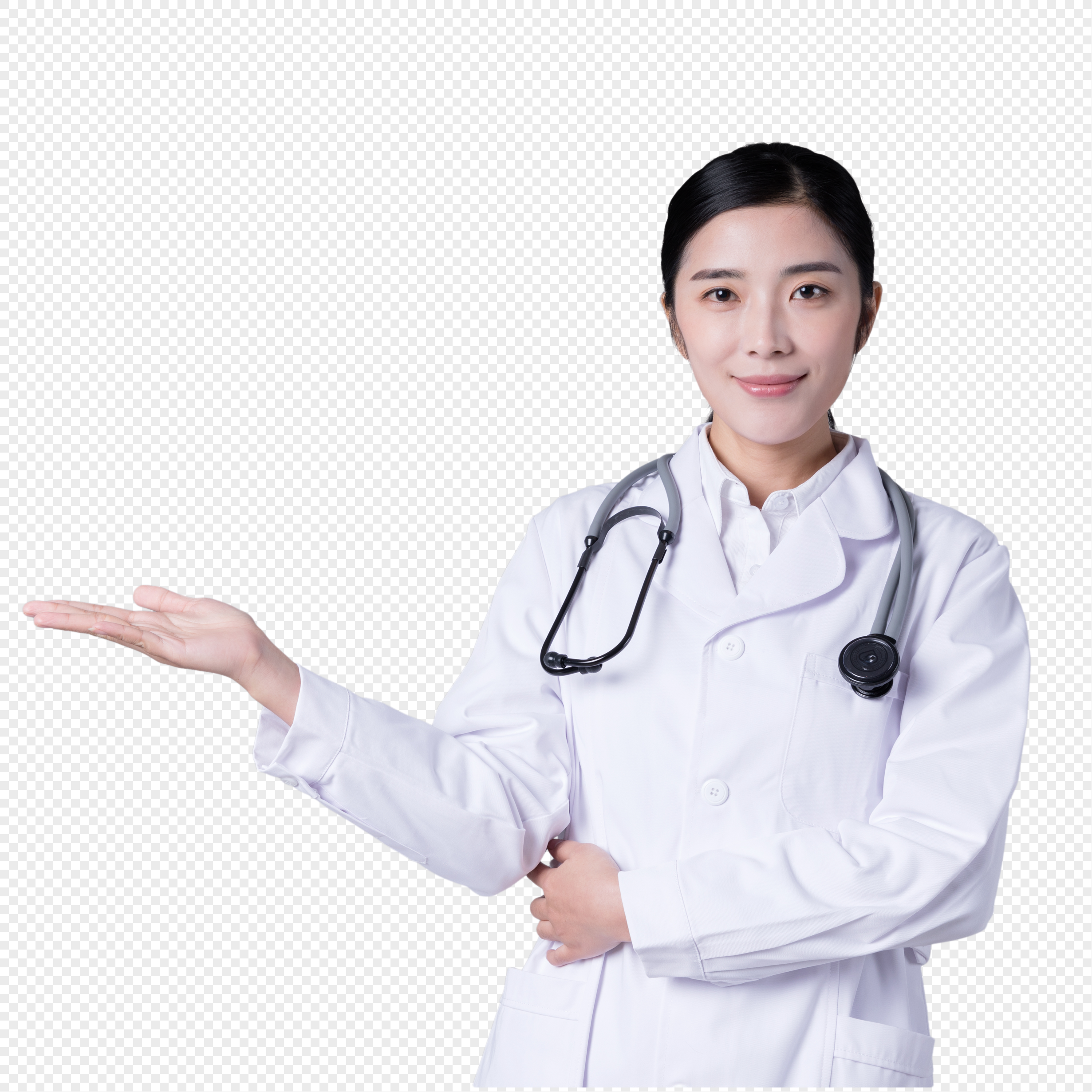 女医生形象展示棚拍图片
