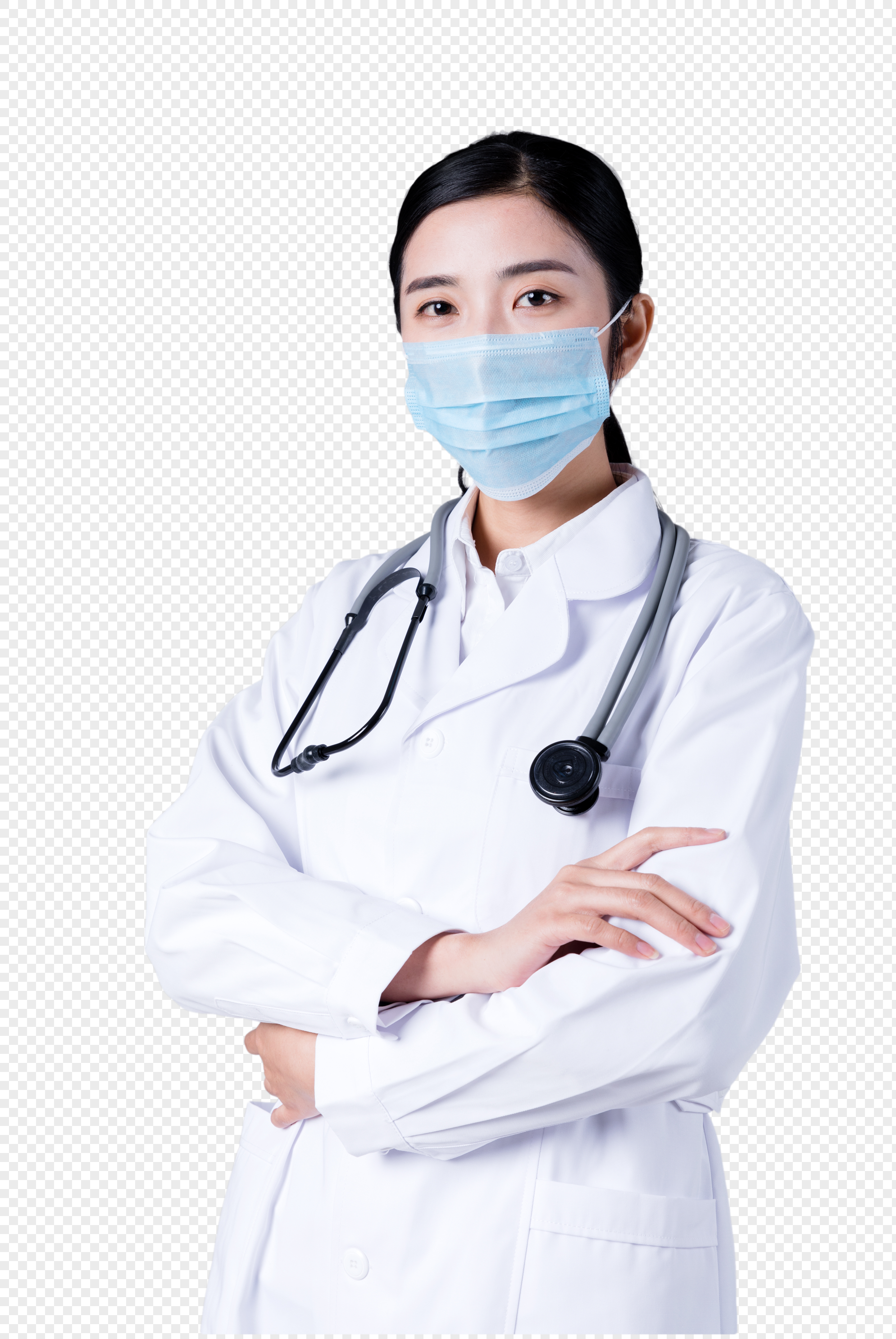 女医生形象展示棚拍图片