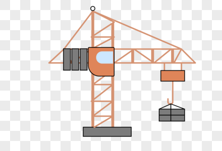 施工吊车图片