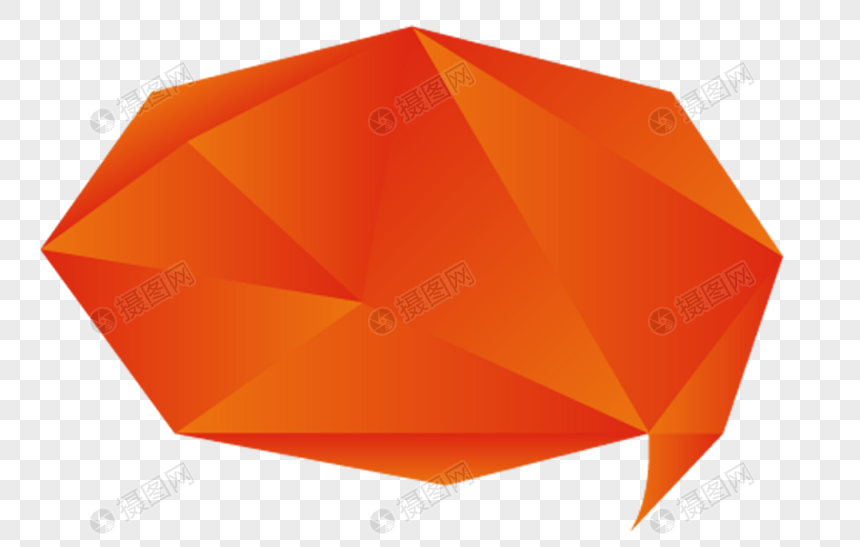 折纸风格对话框图片