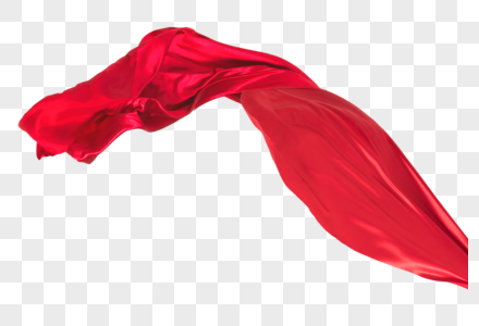 红色绸缎国庆节日高清图片