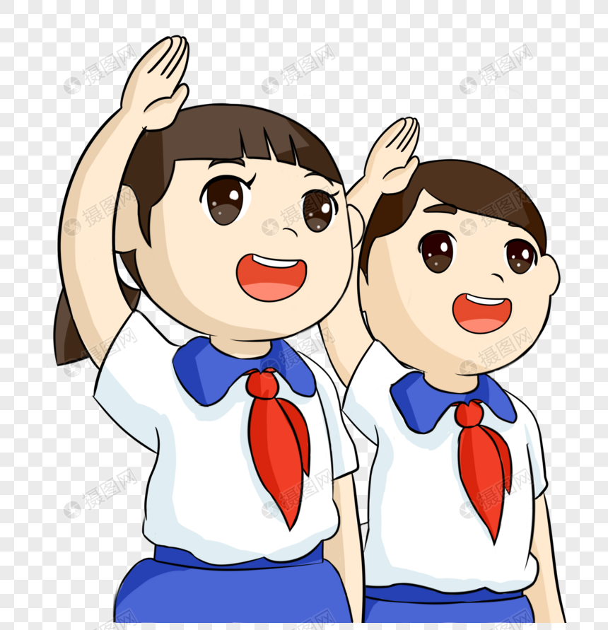 少先队员敬礼