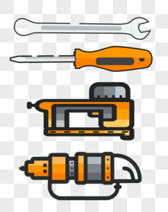 维修工具锯鳐元素高清图片