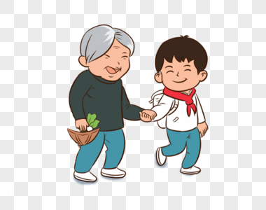 圣诞老人和小孩图片