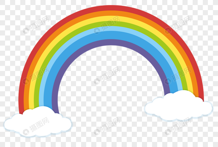 彩虹元素素材psd格式_设计素材免费下载_VR