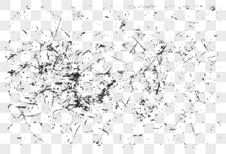 黑白划痕喷溅笔刷高清图片