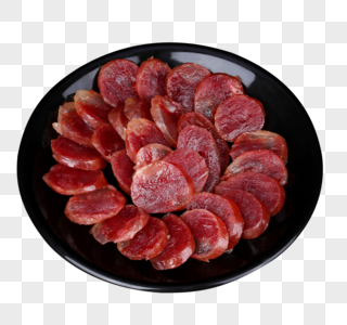 广式香肠猪肉腊味饭高清图片