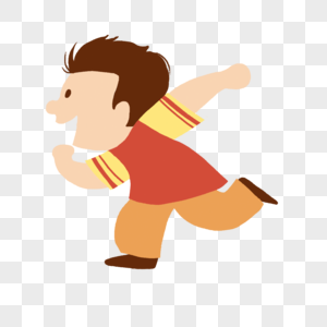奔跑的小男孩图片