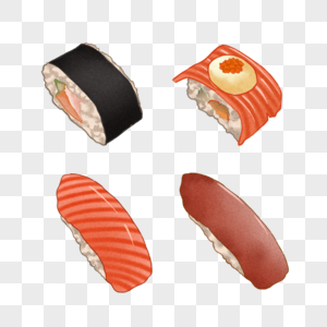 日式寿司卷小食高清图片