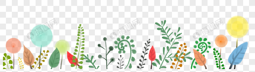 草丛植物装饰图片