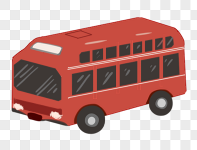 红色 公交车图片
