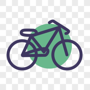 自行车线性图标图片