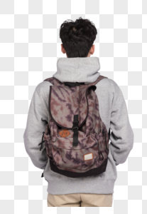 背着书包的男生背影图片