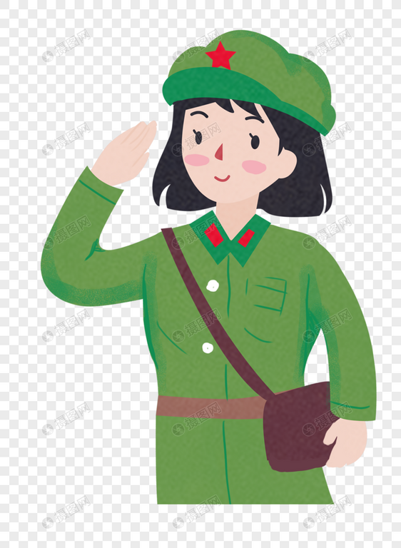 手绘解放军