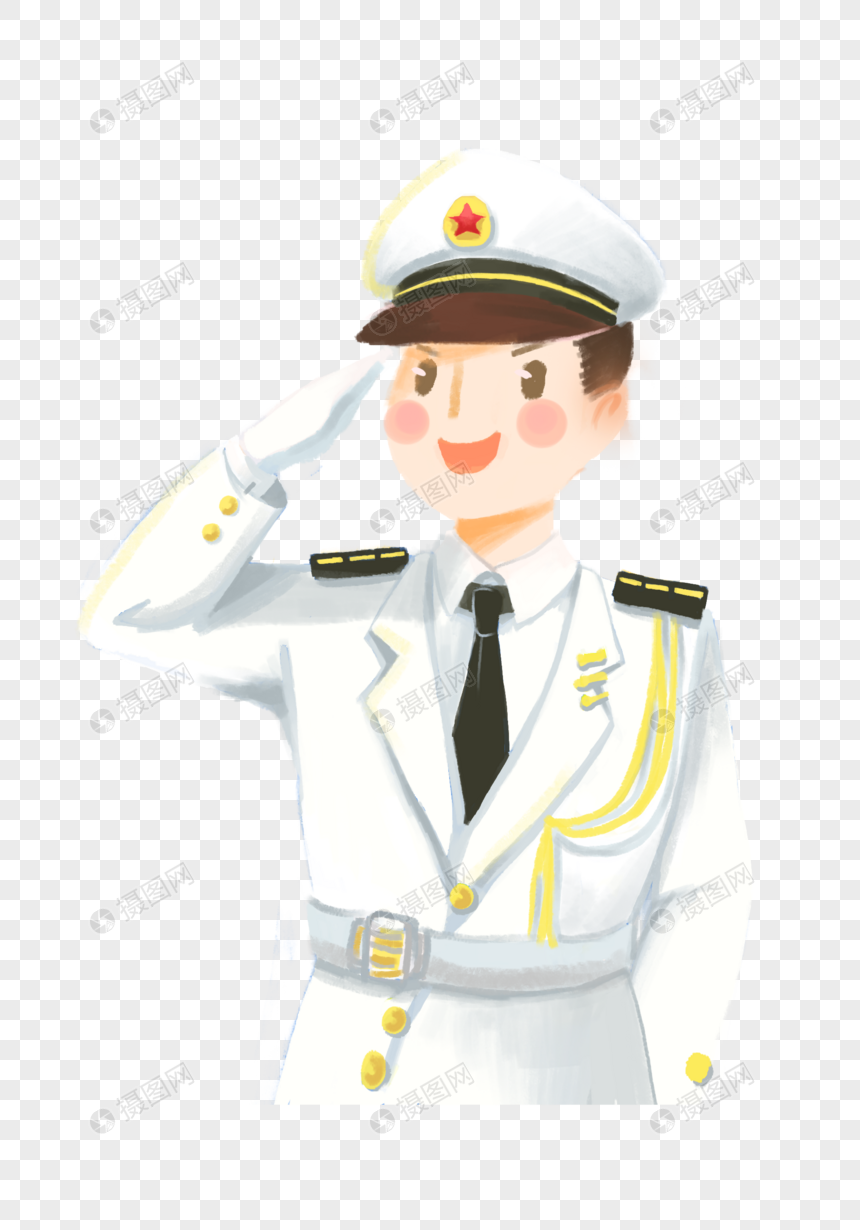 手绘军人