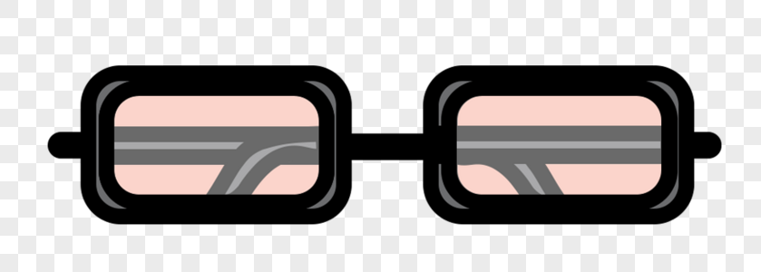 眼镜素材黑边高清图片