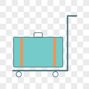 行李车填色图标行李车高清图片