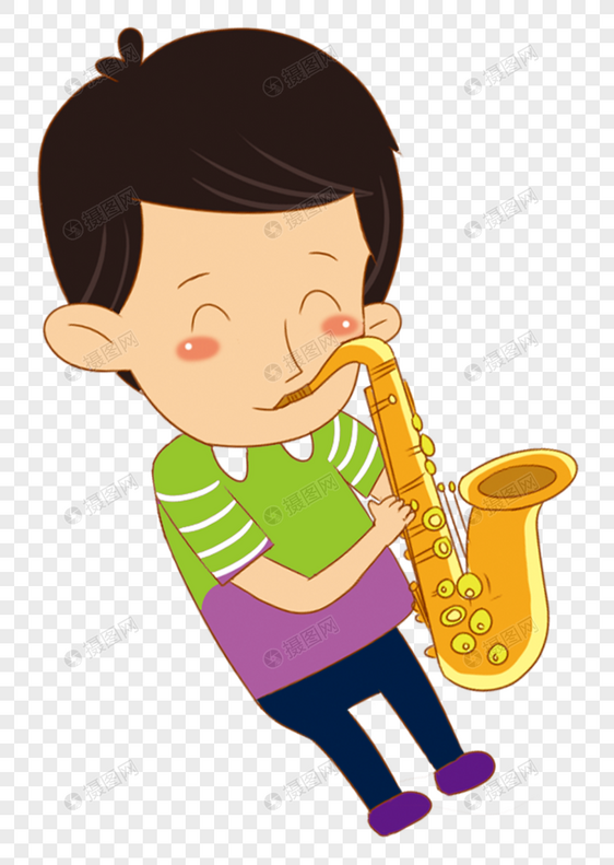 吹大号男孩