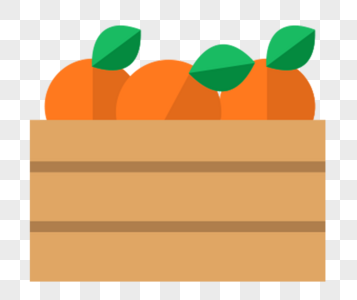 扁平化水果橙子图片