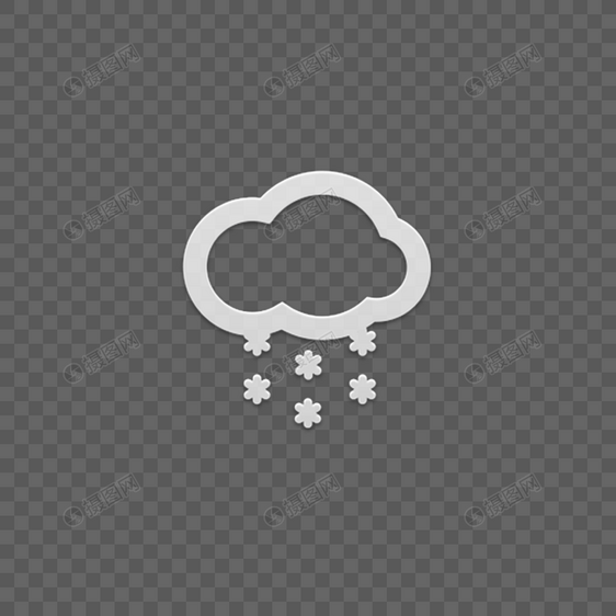 下雪天气图标