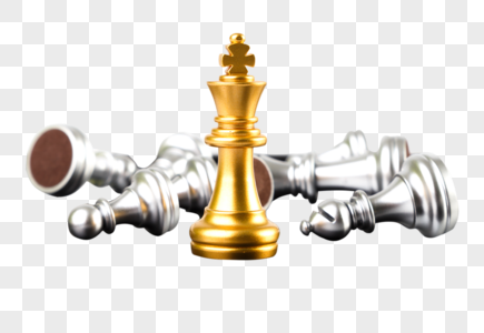 国际象棋击败对手高清图片