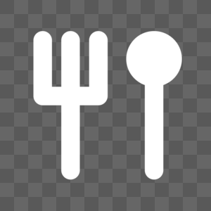 餐具线性勺子叉子图标高清图片