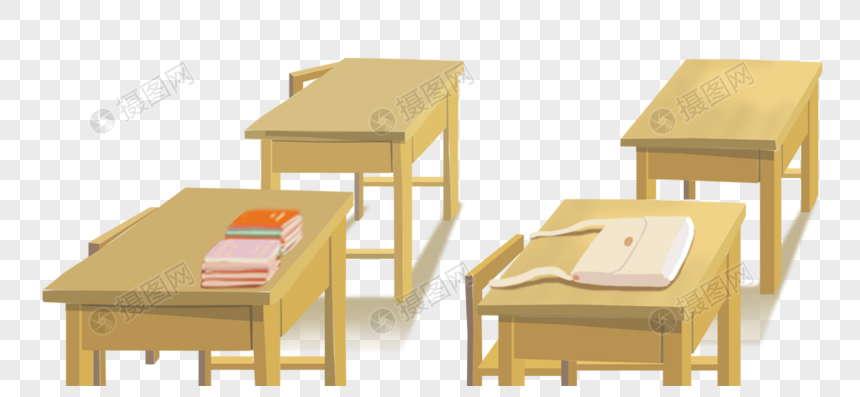 教室桌椅图片