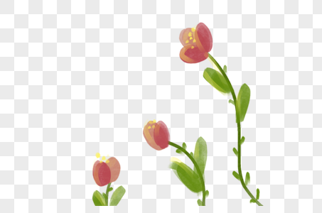 小花绿植花朵元素高清图片