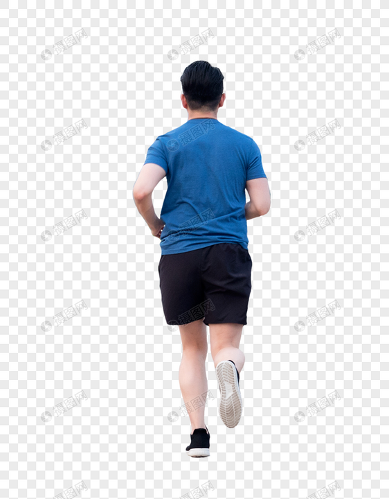 年轻男性户外运动跑步图片