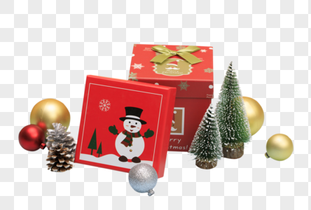 圣诞节礼物礼物装饰圣诞树高清图片