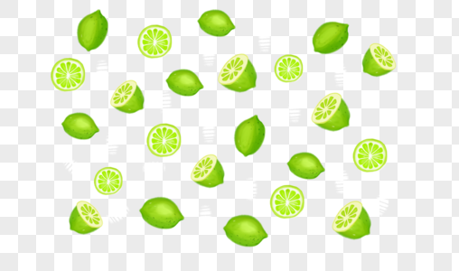绿色柠檬底纹图片